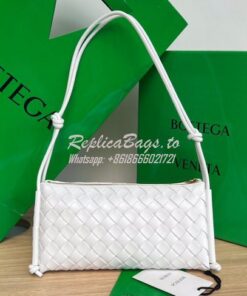 Replica Bottega Veneta BV Pouch On Strap 701025 White