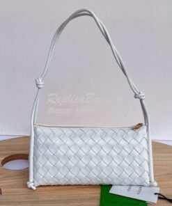 Replica Bottega Veneta BV Pouch On Strap 701025 White 2