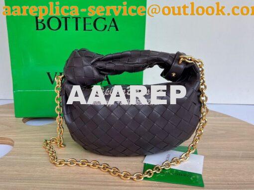 Replica Bottega Veneta BV Mini Jodie with leather wristlet and chain 7