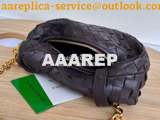 Replica Bottega Veneta BV Mini Jodie with leather wristlet and chain 7 5