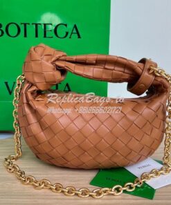 Replica Bottega Veneta BV Mini Jodie with leather wristlet and chain 7