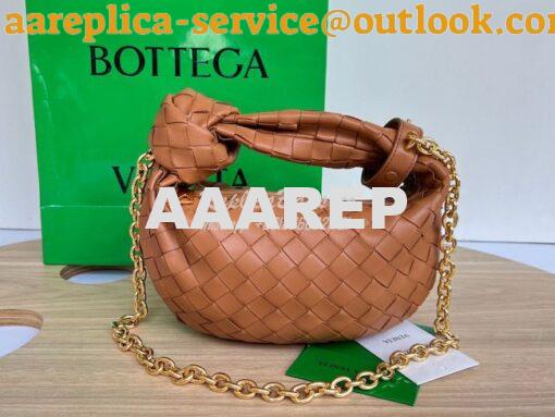 Replica Bottega Veneta BV Mini Jodie with leather wristlet and chain 7