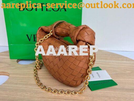 Replica Bottega Veneta BV Mini Jodie with leather wristlet and chain 7 2