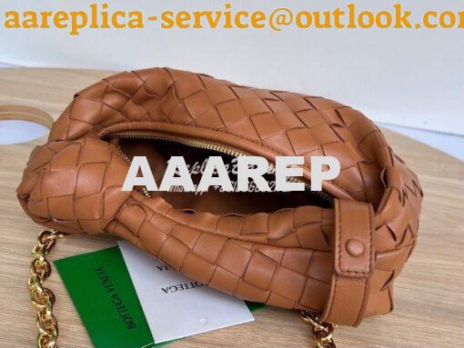 Replica Bottega Veneta BV Mini Jodie with leather wristlet and chain 7 6