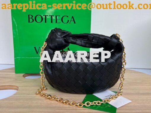 Replica Bottega Veneta BV Mini Jodie with leather wristlet and chain 7