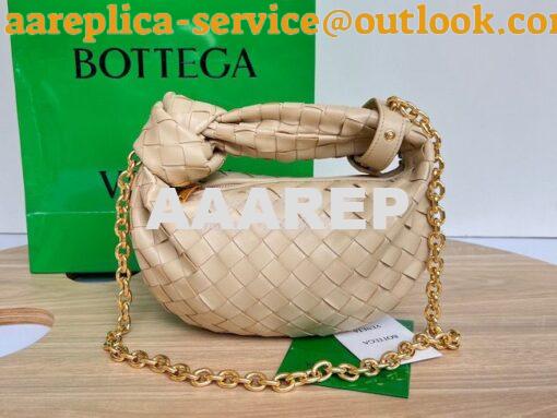 Replica Bottega Veneta BV Mini Jodie with leather wristlet and chain 7