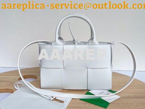 Replica Bottega Veneta BV Mini Arco Tote Bag Mini Intreccio Lambskin L