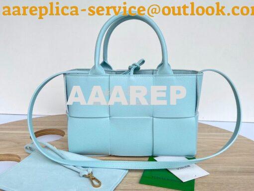 Replica Bottega Veneta BV Mini Arco Tote Bag Mini Intreccio Grained Le