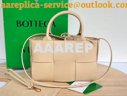 Replica Bottega Veneta BV Mini Arco Tote Bag Mini Intreccio Grained Le