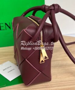 Replica Bottega Veneta BV Mini Cassette Camera Bag 701915 Bordeaux 2