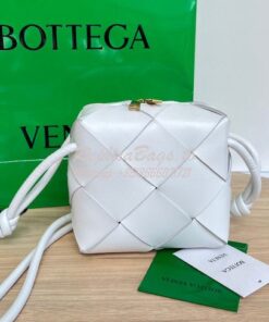 Replica Bottega Veneta BV Mini Cassette Camera Bag 701915 White 2