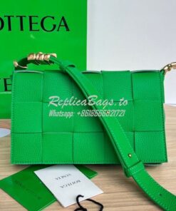 Replica Bottega Veneta BV Cassette Intrecciato Grained Leather Bag 666 2