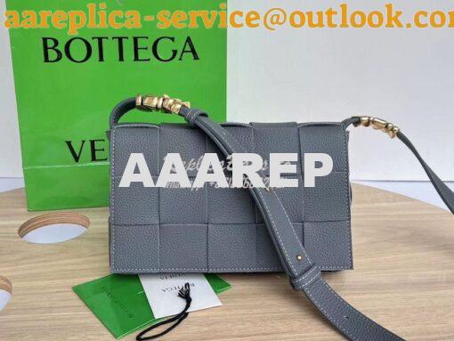 Replica Bottega Veneta BV Cassette Intrecciato Grained Leather Bag 666