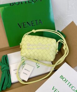 Replica Bottega Veneta BV Loop Mini Intrecciato Lambskin Leather Cross