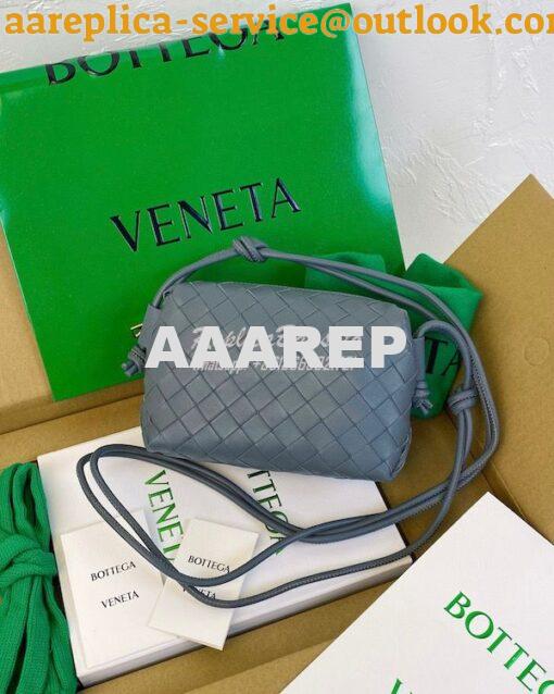 Replica Bottega Veneta BV Loop Mini Intrecciato Lambskin Leather Cross