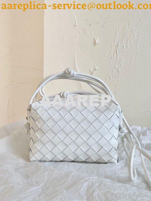 Replica Bottega Veneta BV Loop Mini Intrecciato Patent Leather Cross-b 2