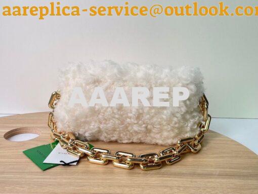 Replica Bottega Veneta BV Chain Pouch Shearling Clutch With Chain 6202