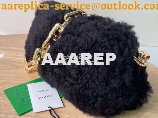 Replica Bottega Veneta BV Chain Pouch Shearling Clutch With Chain 6202 7