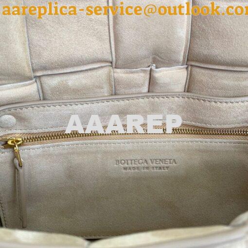 Replica Bottega Veneta BV Padded Cassette Bag in Suede Beige 591970v 7