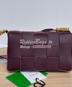 Replica Bottega Veneta BV Cassette Intrecciato Grained Leather Bag 666 2