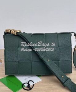 Replica Bottega Veneta BV Cassette Intrecciato Grained Leather Bag 666