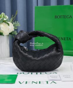 Replica Bottega Veneta BV Mini Jodie 609409 Black with Silver Hardware