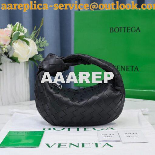 Replica Bottega Veneta BV Mini Jodie 609409 Black with Silver Hardware