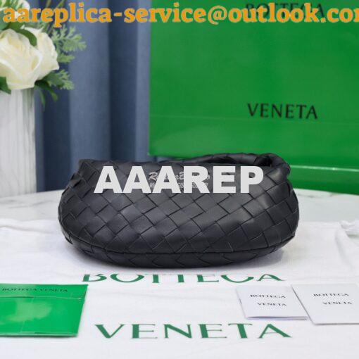 Replica Bottega Veneta BV Mini Jodie 609409 Black with Silver Hardware 4