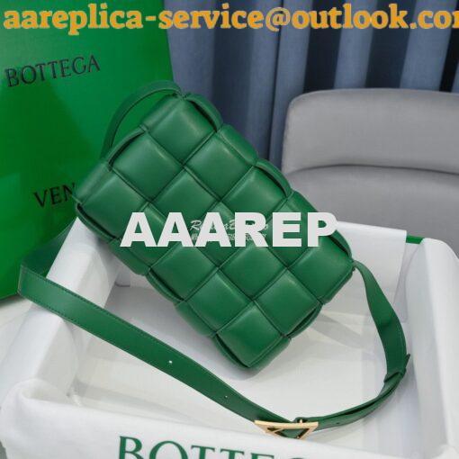 Replica Bottega Veneta BV Padded Cassette Bag in Racing Green Lambskin 3