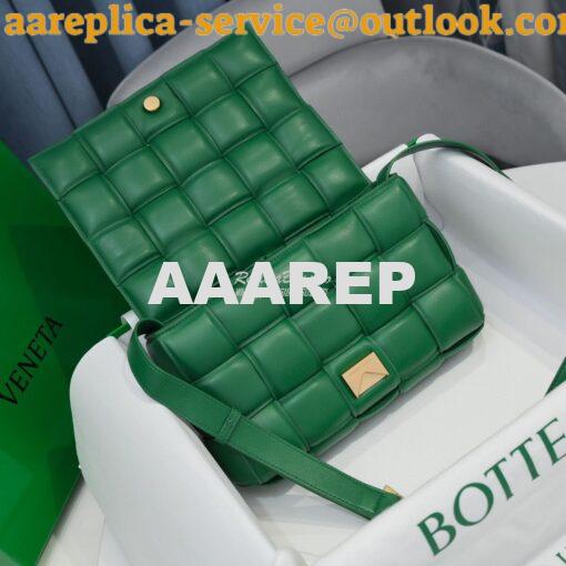 Replica Bottega Veneta BV Padded Cassette Bag in Racing Green Lambskin 4