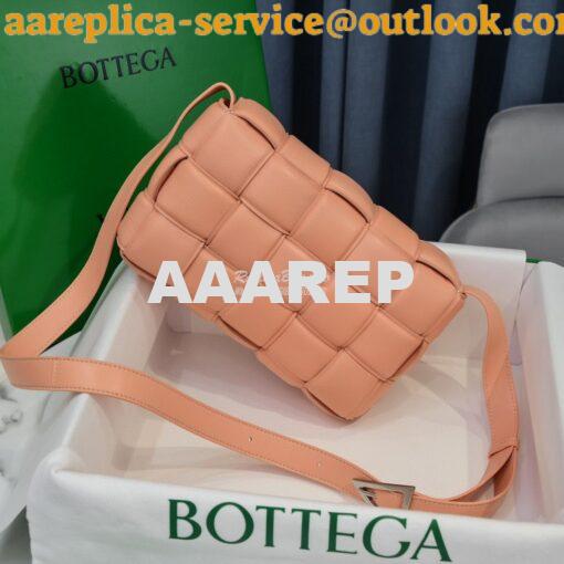 Replica Bottega Veneta BV Padded Cassette Bag in Peachy Lambskin 59197 3