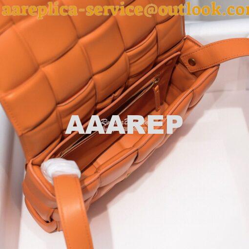 Replica Bottega Veneta BV Padded Cassette Bag in Orange Lambskin 59197 6