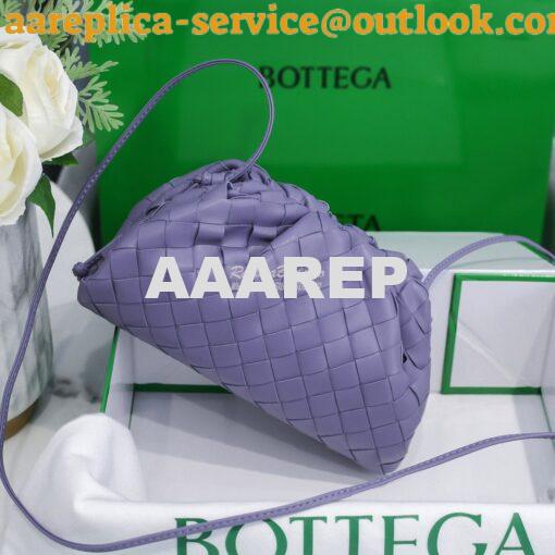 Replica Bottega Veneta BV The Pouch 20 Intrecciato 585852 Lavender 2