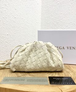 Replica Bottega Veneta BV The Pouch 20 Intrecciato 585852 White