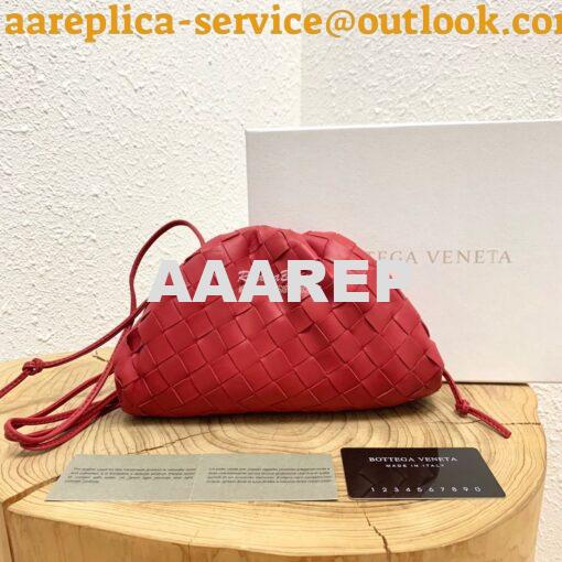 Replica Bottega Veneta BV The Pouch 20 Intrecciato 585852 Red