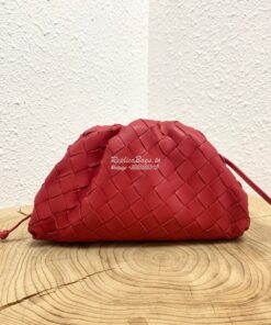 Replica Bottega Veneta BV The Pouch 20 Intrecciato 585852 Red 2