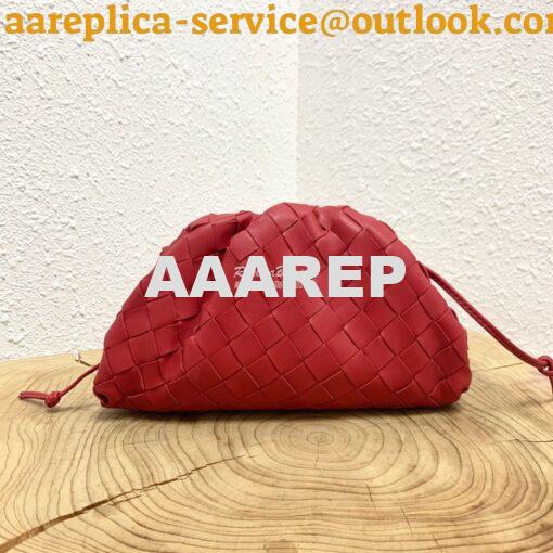 Replica Bottega Veneta BV The Pouch 20 Intrecciato 585852 Red 4