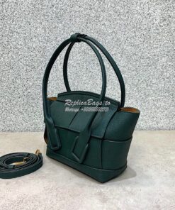 Replica Bottega Veneta BV Mini Arco 29 Bag In Grainy Calf 600606 Pine 2