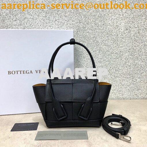 Replica Bottega Veneta BV Mini Arco 29 Bag In Grainy Calf 600606 Black