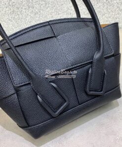 Replica Bottega Veneta BV Mini Arco 29 Bag In Grainy Calf 600606 Black 2