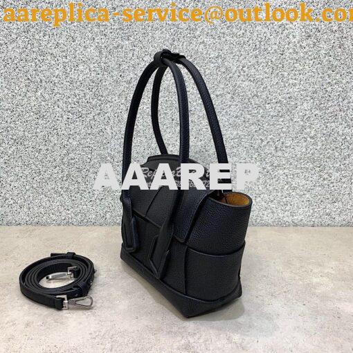 Replica Bottega Veneta BV Mini Arco 29 Bag In Grainy Calf 600606 Black 4