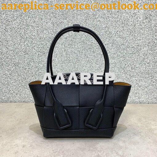 Replica Bottega Veneta BV Mini Arco 29 Bag In Grainy Calf 600606 Black 5