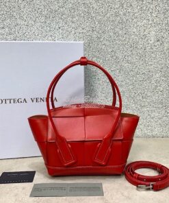 Replica Bottega Veneta BV Mini Arco 29 Bag In French Calf 600606 Red