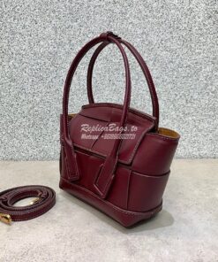 Replica Bottega Veneta BV Mini Arco 29 Bag In French Calf 600606 Borde 2