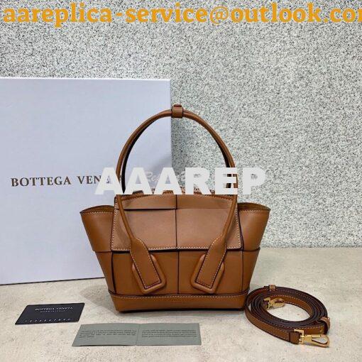 Replica Bottega Veneta BV Mini Arco 29 Bag In French Calf 600606 Brown