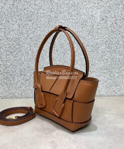 Replica Bottega Veneta BV Mini Arco 29 Bag In French Calf 600606 Brown 2