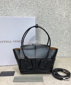 Replica Bottega Veneta BV Mini Arco 29 Bag In French Calf 600606 Black