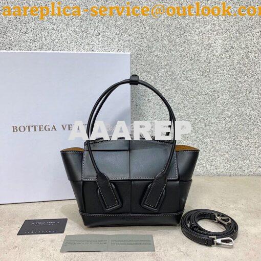 Replica Bottega Veneta BV Mini Arco 29 Bag In French Calf 600606 Black