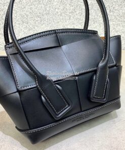 Replica Bottega Veneta BV Mini Arco 29 Bag In French Calf 600606 Black 2