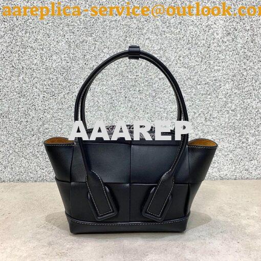 Replica Bottega Veneta BV Mini Arco 29 Bag In French Calf 600606 Black 8